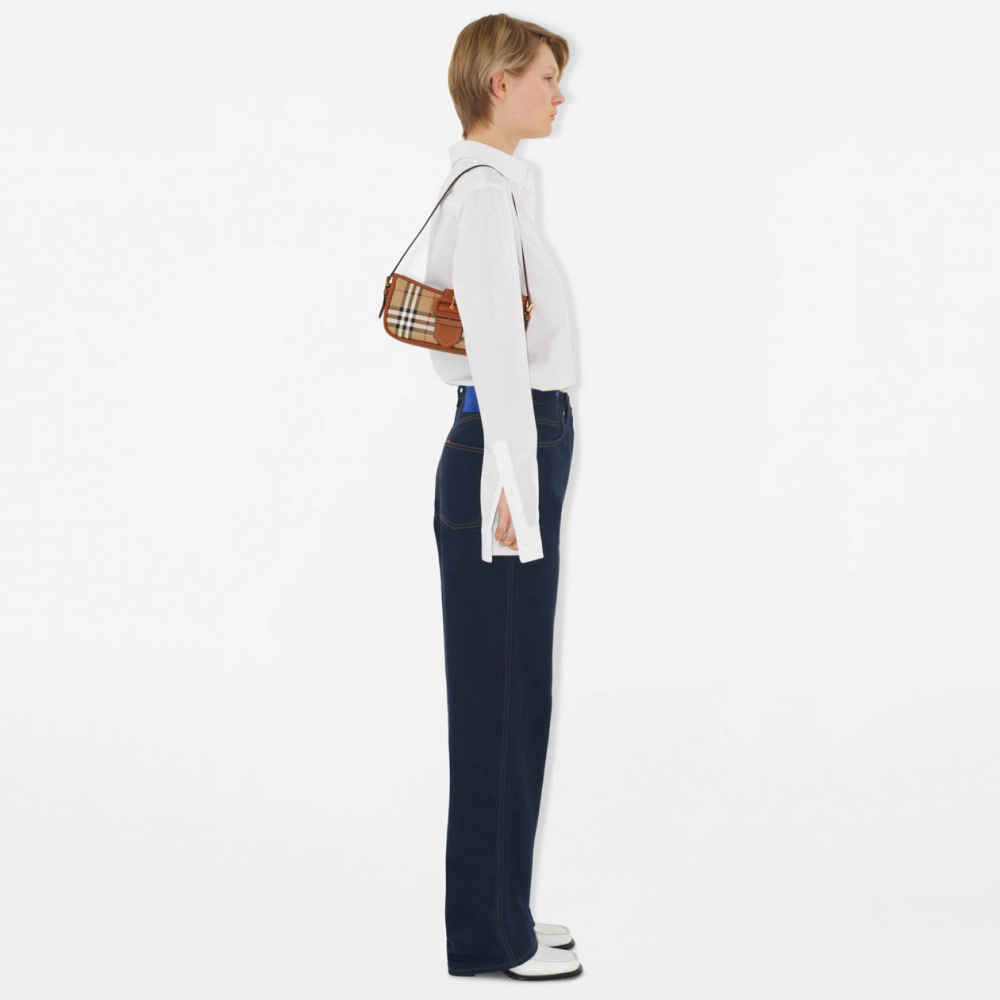 Burberry Vintage Sleek Brown Shoulder Bag-4