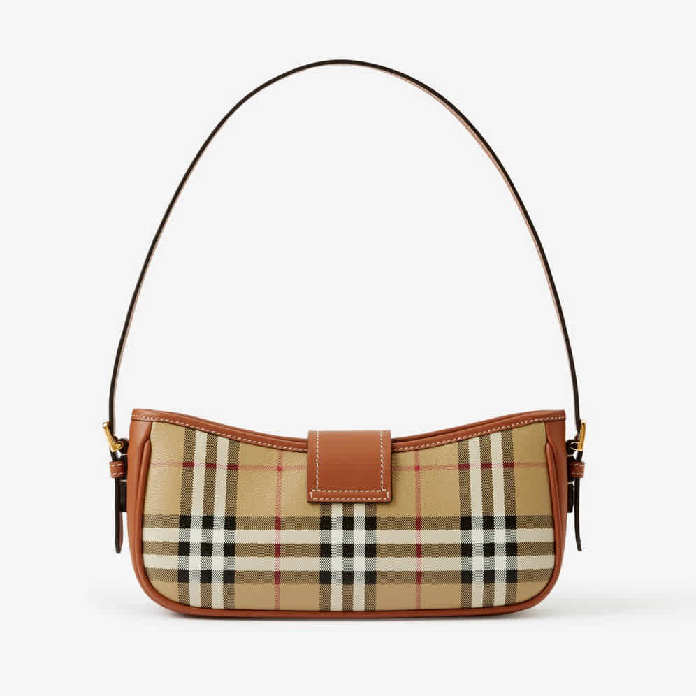 Burberry Vintage Sleek Brown Shoulder Bag-1
