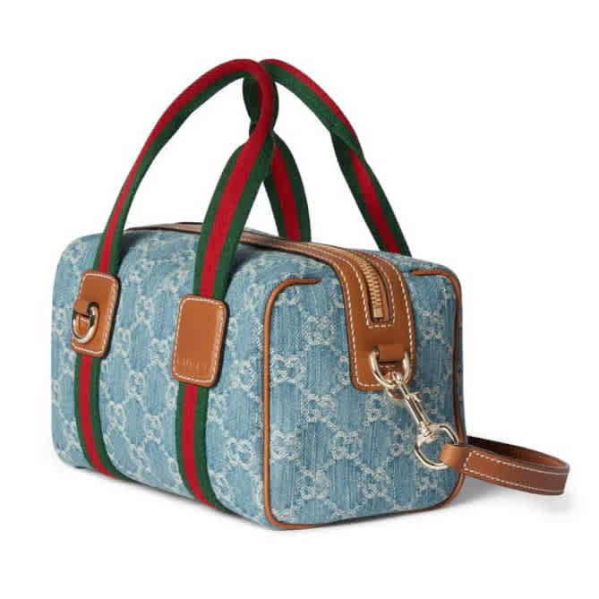 Gucci GG Marmont Blue Mini Duffle Bag-1