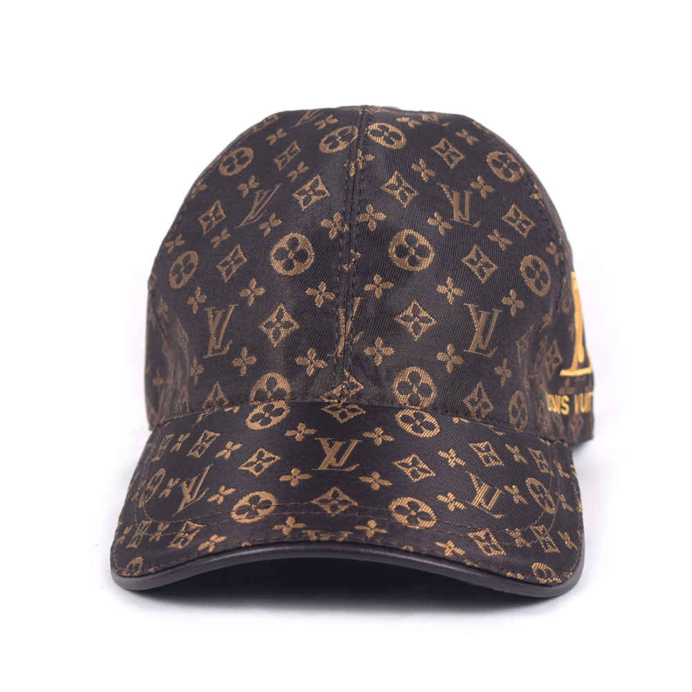 Louis Vuitton Embroidered logo Monogram Brown Cap-thumb-2