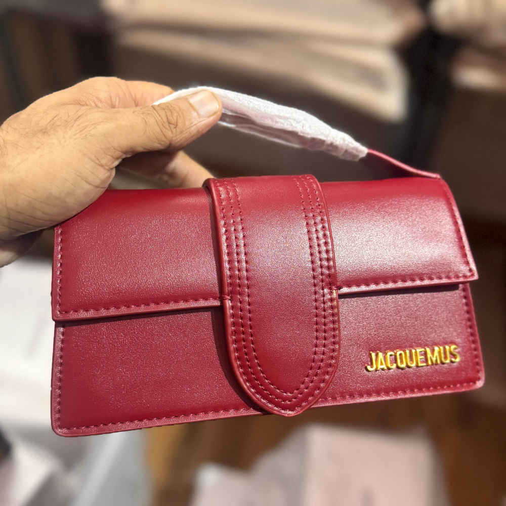 Jacquemus Le Bamino Wine Handbag-thumb-0