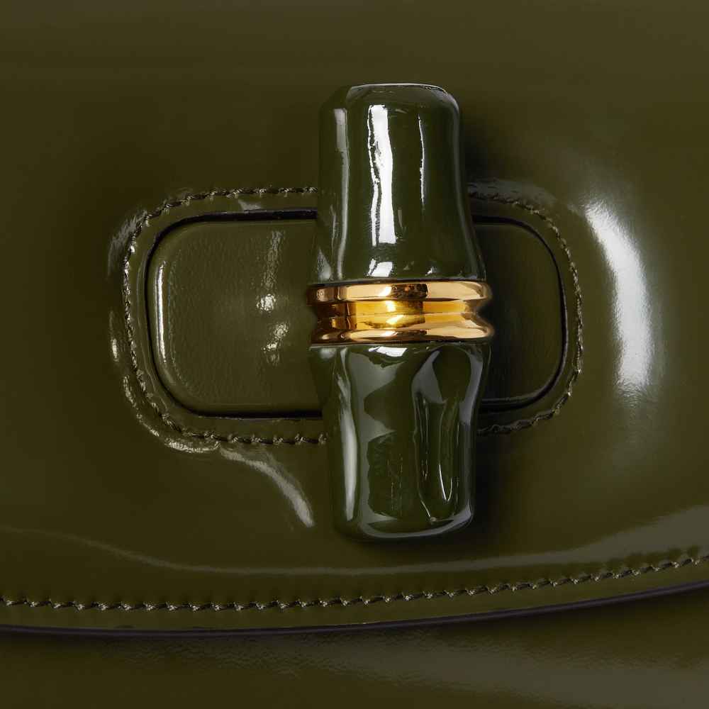 Gucci Diva Bamboo Green Medium Handbag-6