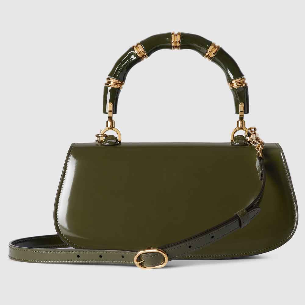 Gucci Diva Bamboo Green Medium Handbag-1