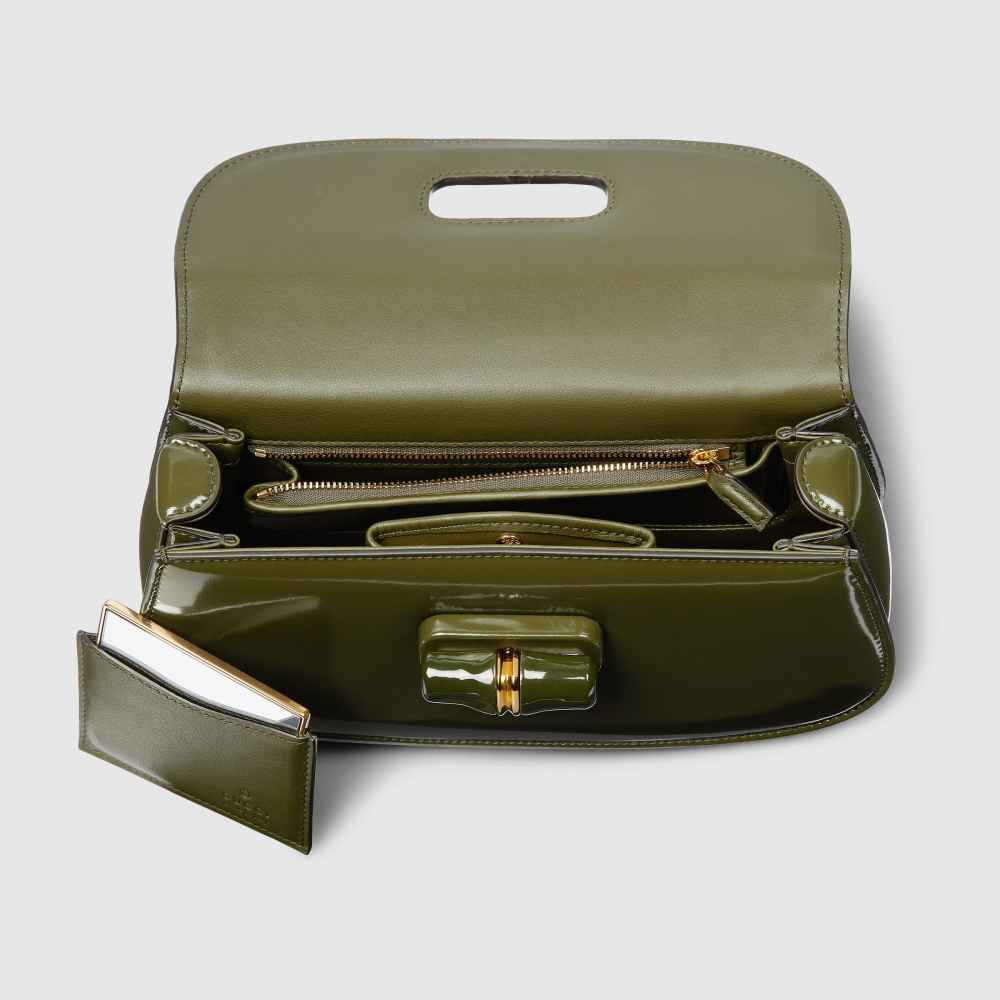 Gucci Diva Bamboo Green Medium Handbag-8