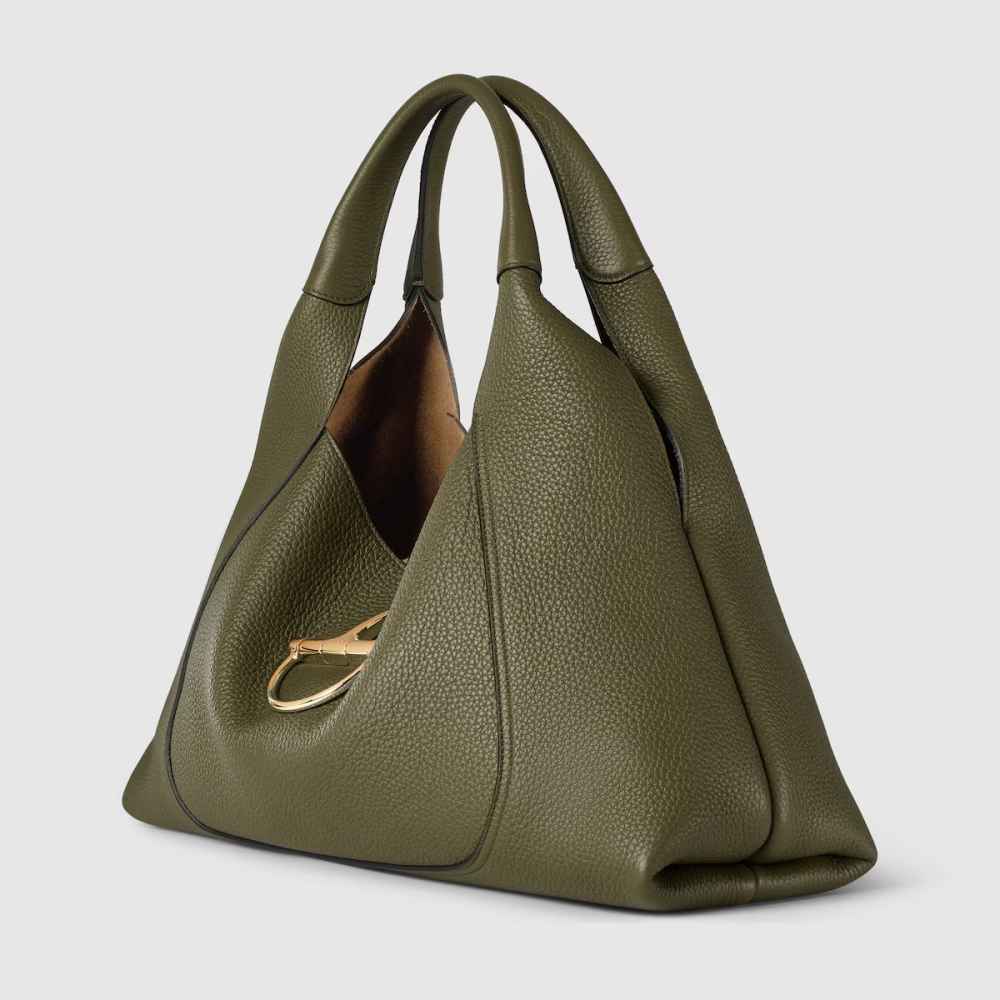 Gucci Softbit Maxi Green Shoulder Bag-2