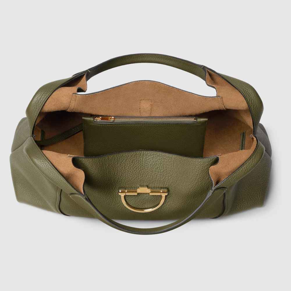 Gucci Softbit Maxi Green Shoulder Bag-7