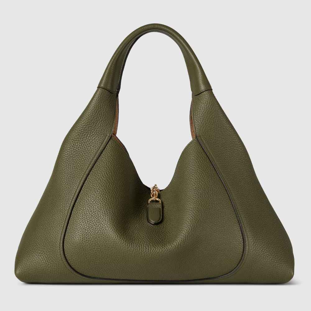 Gucci Softbit Maxi Green Shoulder Bag-1