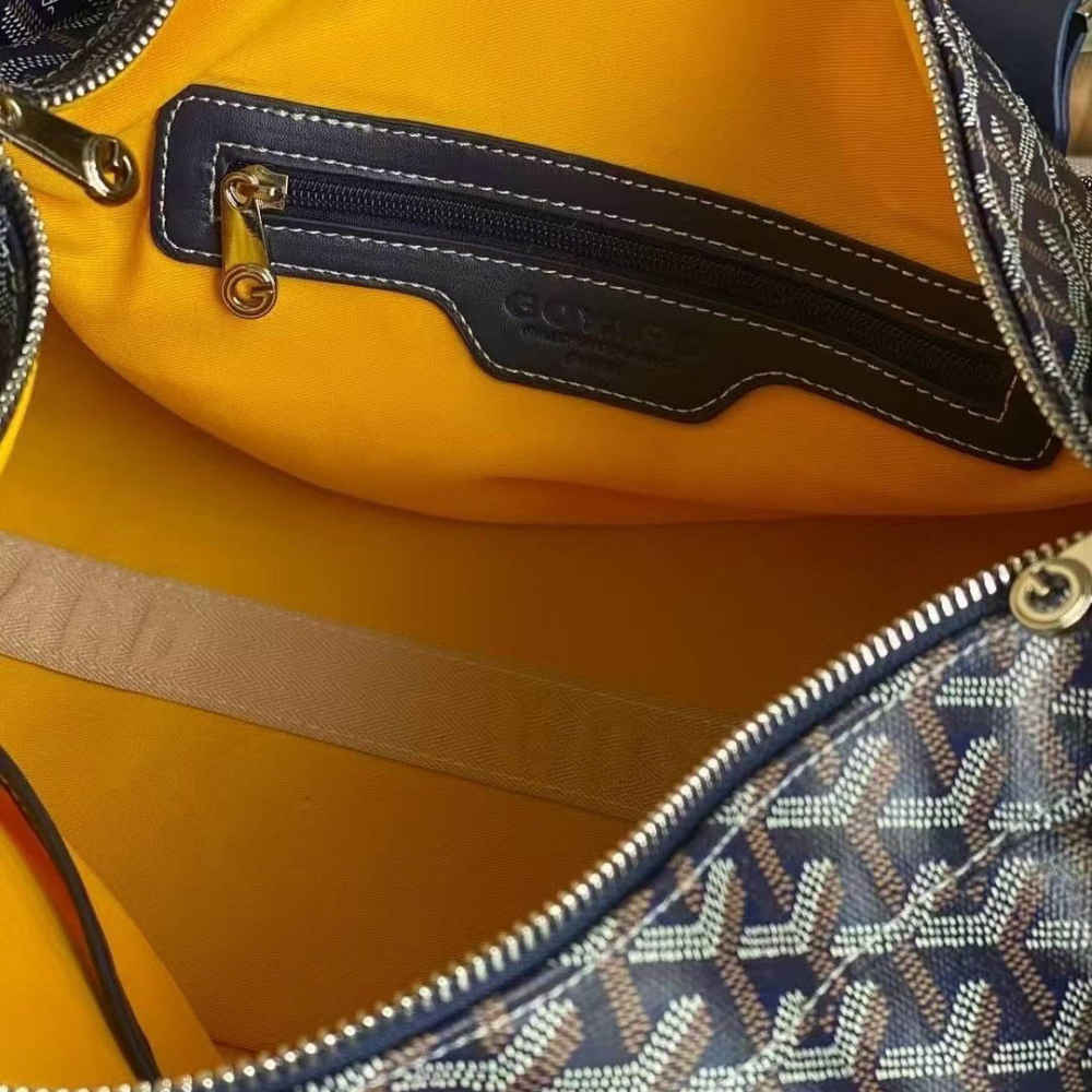 Goyard Boeing 55 Blue Duffle Bag-1