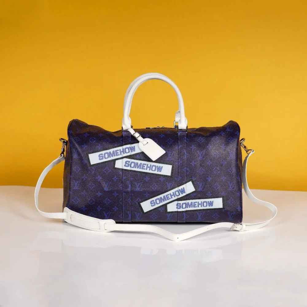 Louis Vuitton Keepall Bandoulière "Somewhere Somehow" Bag-thumb-3