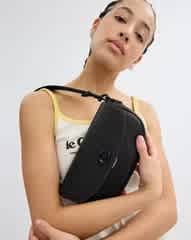 Coach Emmy Saddle Premium Black Shoulder Bag-thumb-3