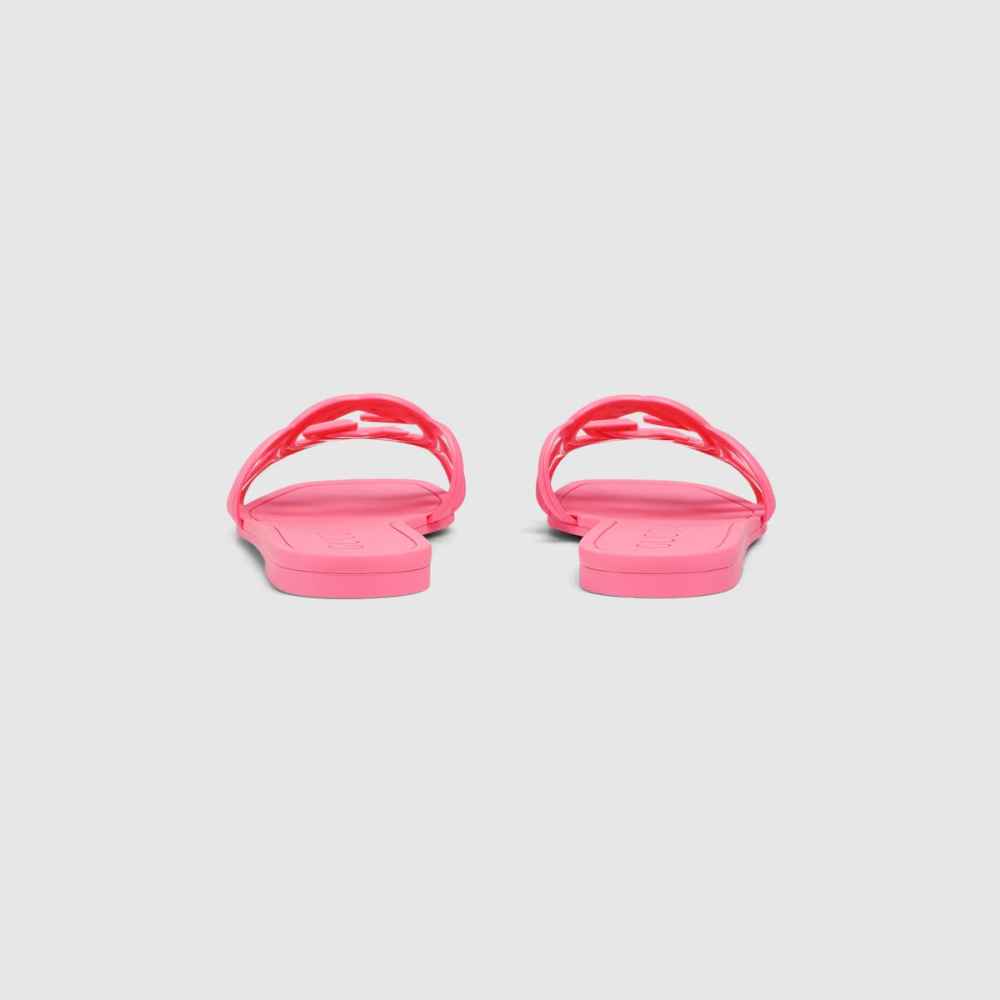 Gucci Pink Women's Interlocking G slide sandal-thumb-4