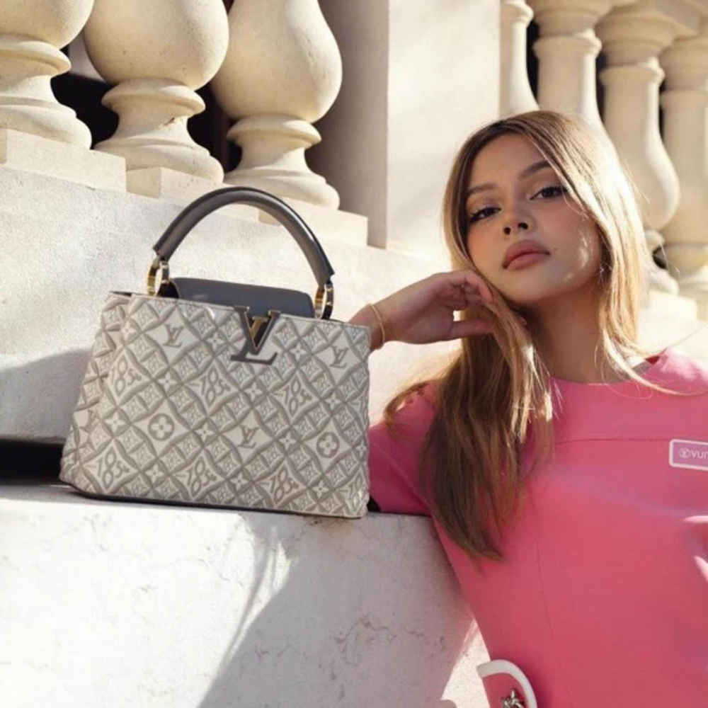 Louis Vuitton Capucines BB Since 1854 Monogram Jacquard Handbag-8