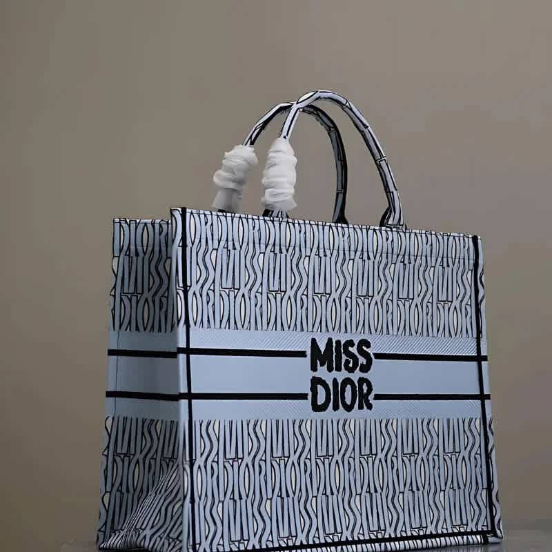 Miss Dior Book Blue Tote Bag-1