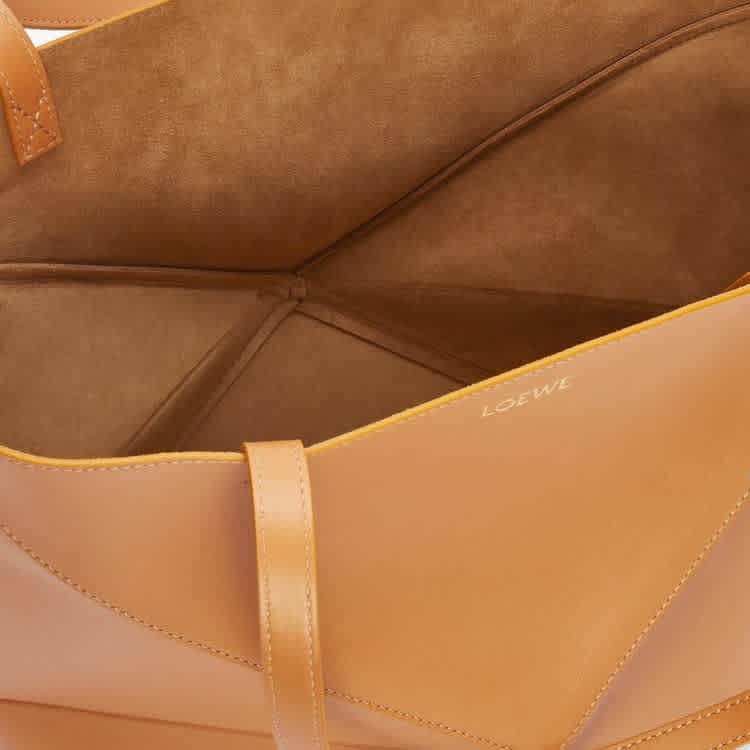 Loewe Puzzle Fold Brown Bucket Bag-7