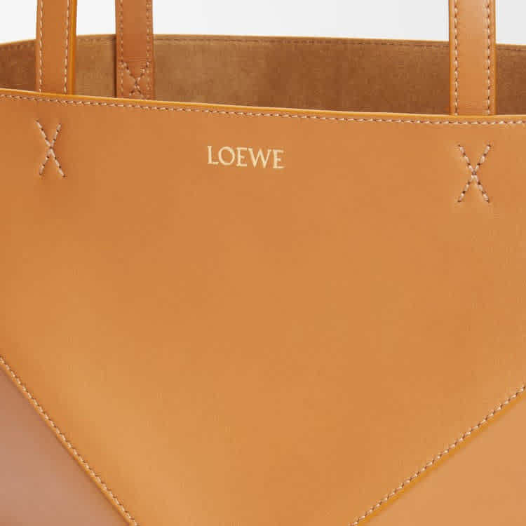 Loewe Puzzle Fold Brown Bucket Bag-8