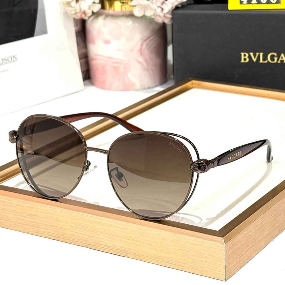 Bvlgari Brown Premium Women's Sunglasses-thumb-0