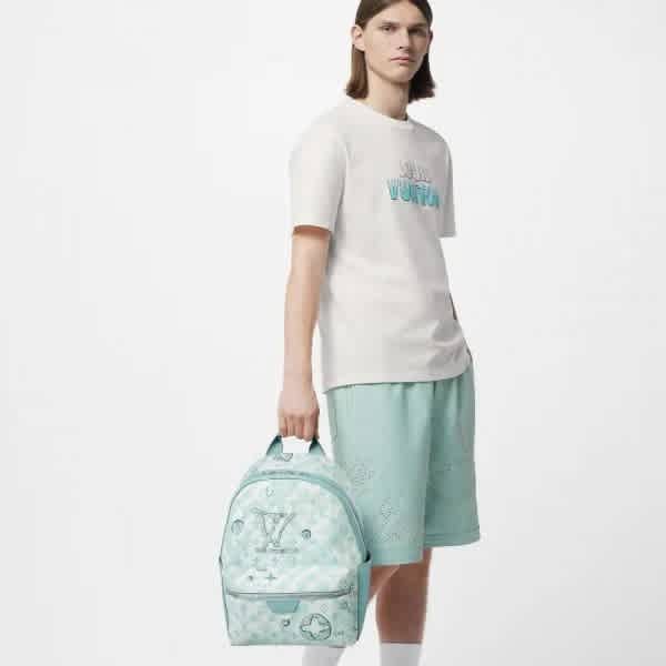 Louis Vuitton Discovery Blue Backpack-4