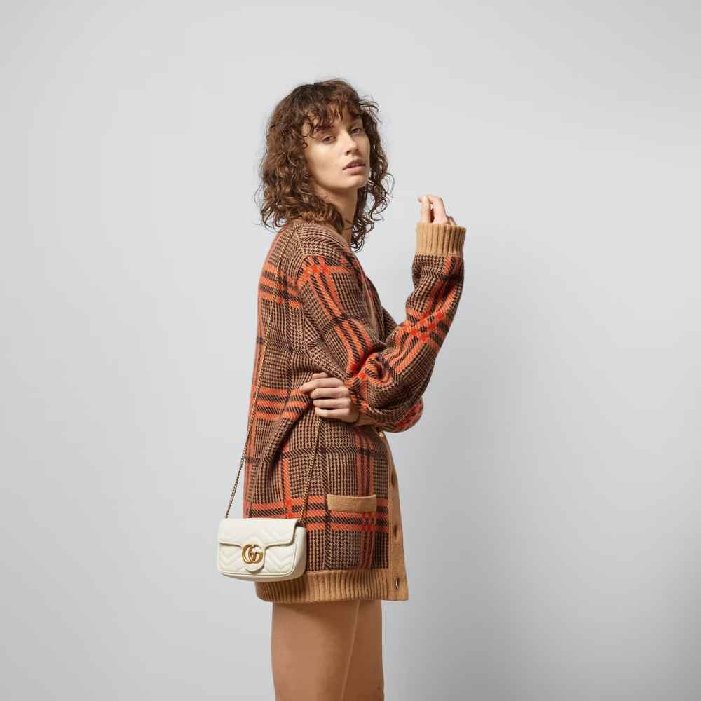 Gucci White Super Mini Marmont Bag-8