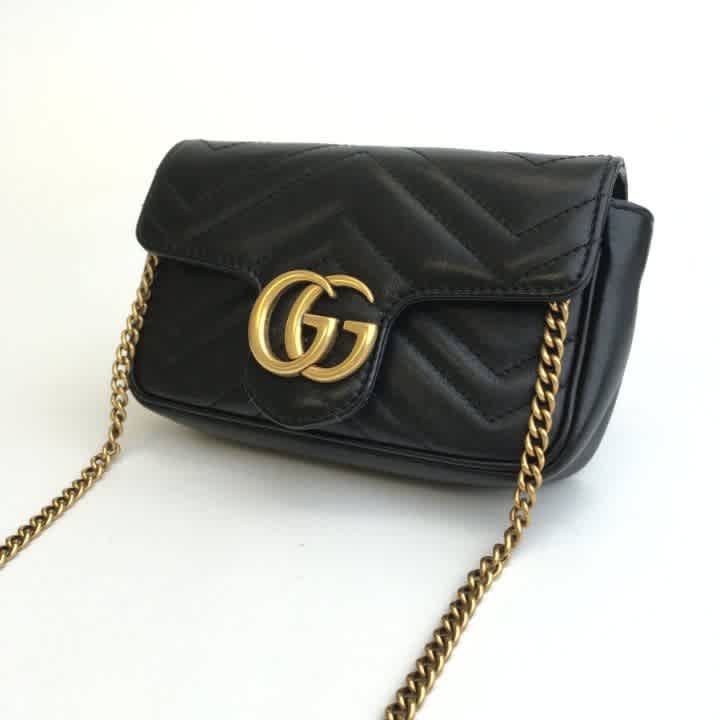 Gucci Black Super Mini Marmont Bag-3