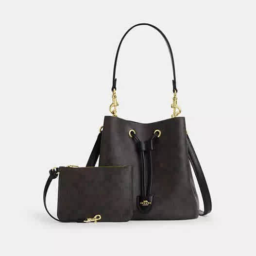 Coach Rowan Bucket Brown Bucket Shoulder bag-2