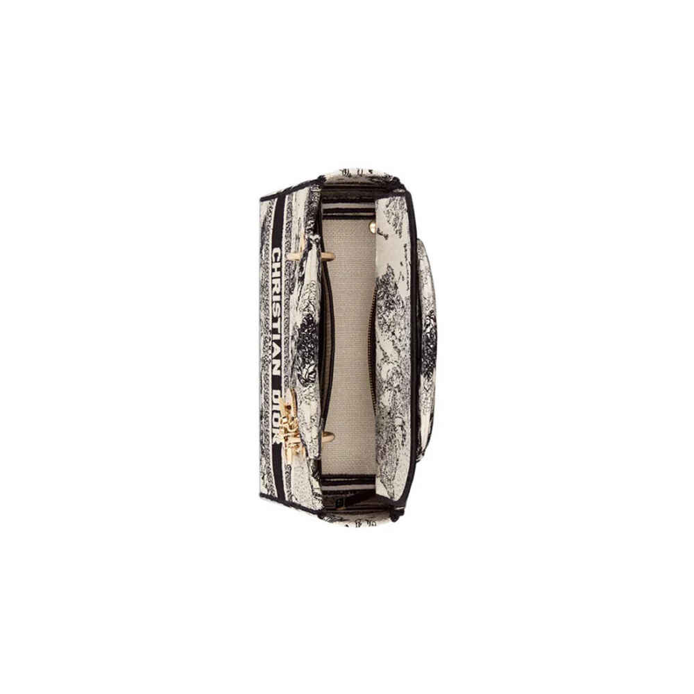 Lady Dior Embroidered Cream Handbag-5