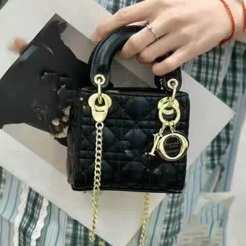 Lady Dior Mini Black Cannage Bag-1