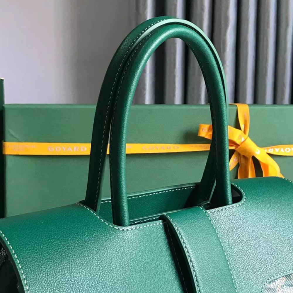 Goyard Saigon Green Handbag-7