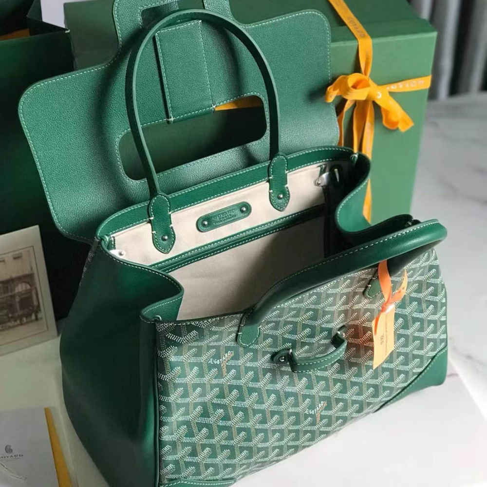 Goyard Saigon Green Handbag-4