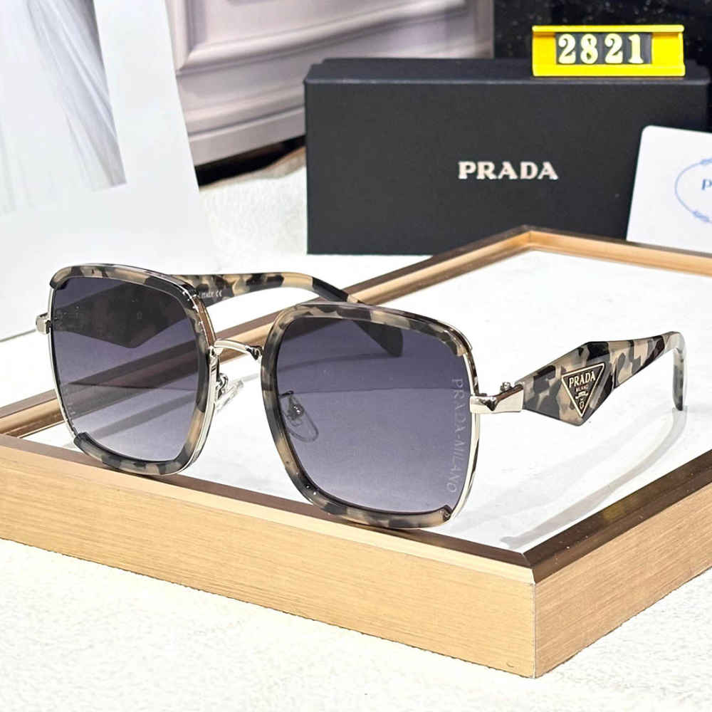 Prada Brown & Blue Luxury Sunglasses-thumb-0