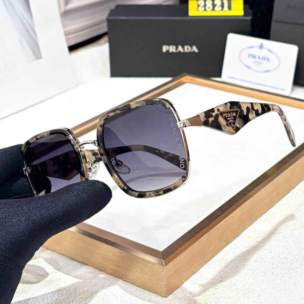 Prada Brown & Blue Luxury Sunglasses-thumb-1