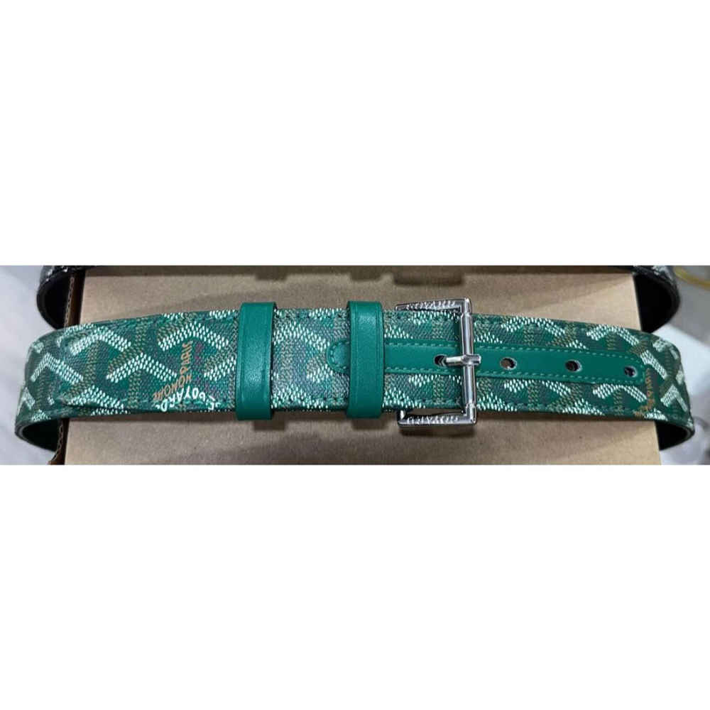 Goyard Green Premium Quality Ladies Belt-2