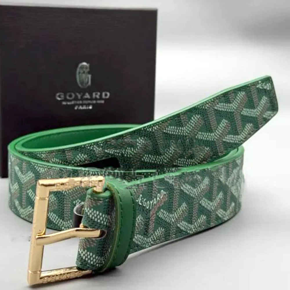 Goyard Green Premium Quality Ladies Belt-1