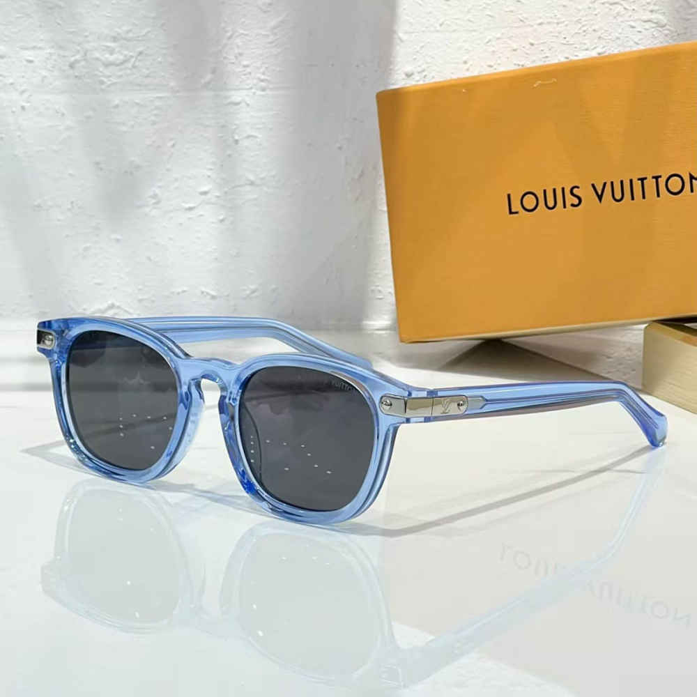 Louis Vuitton Blue Premium Sunglasses-thumb-0