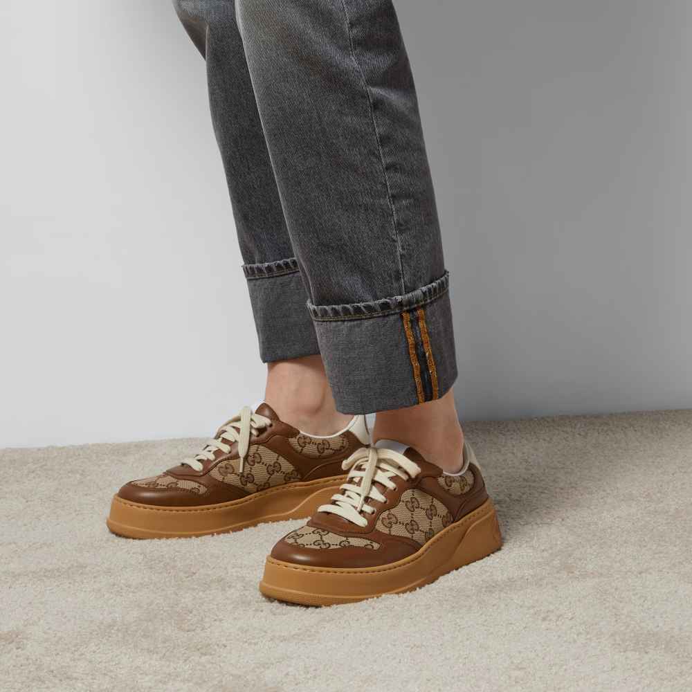 Women's GG Brown Trainer Sneaker-5