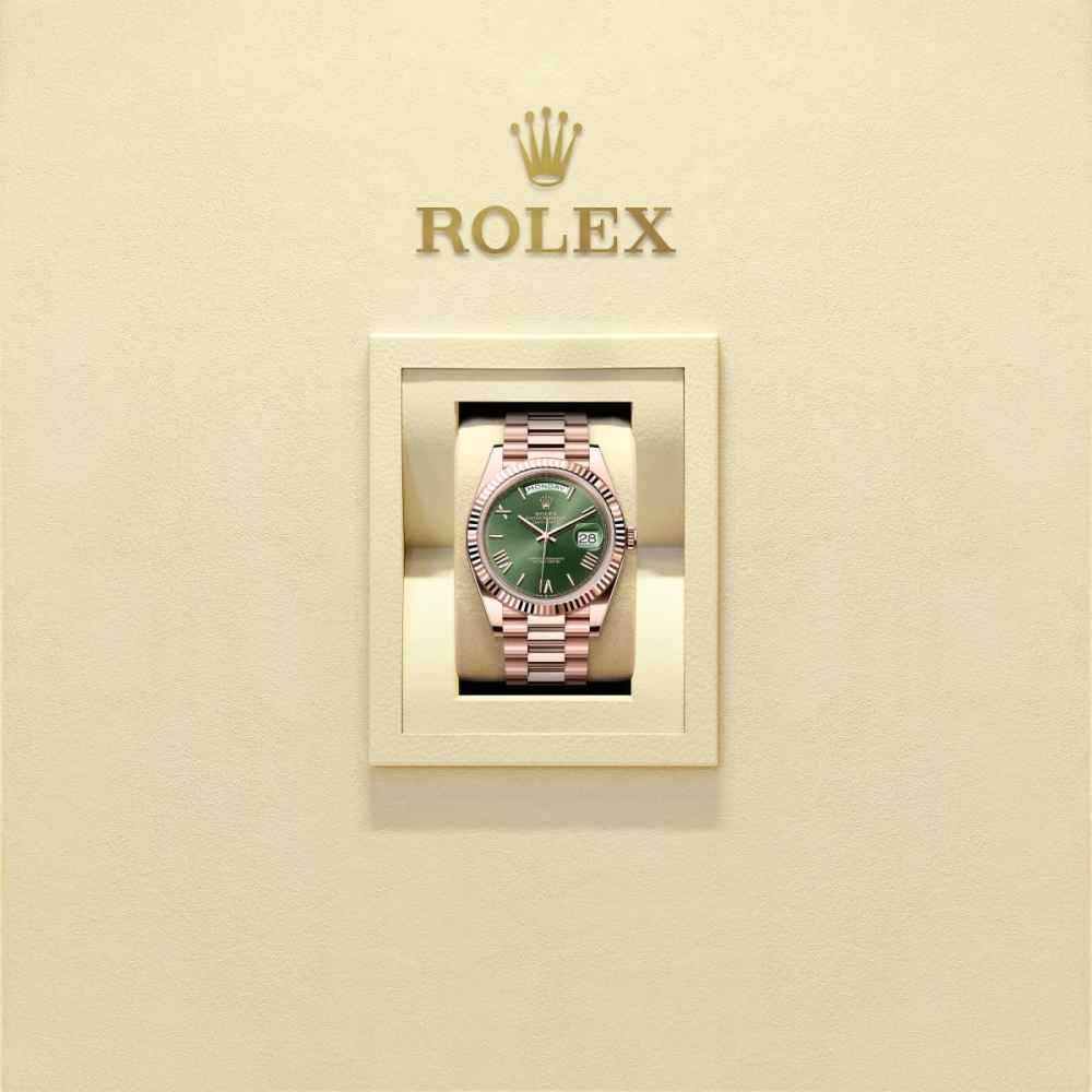 Rolex Day-Date 40 Oyster Green Dial Mens Watch 228235-8