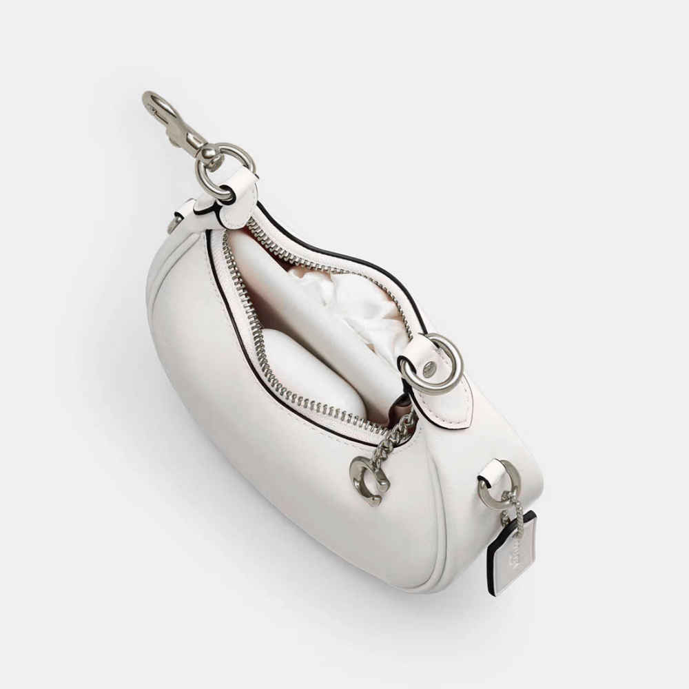 Coach Jonie Small White Handbag-thumb-4