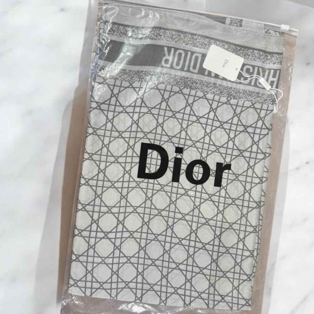 Christian Dior Premium Quality Grey Silk Stole-2