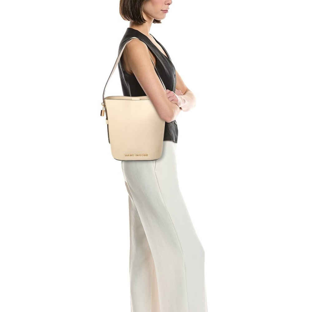 Marc Jacobs Cream Leather Bucket Bucket Bag-3