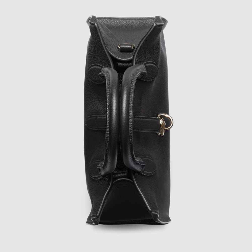 Gucci Hook Closure Black Tote Bag-4