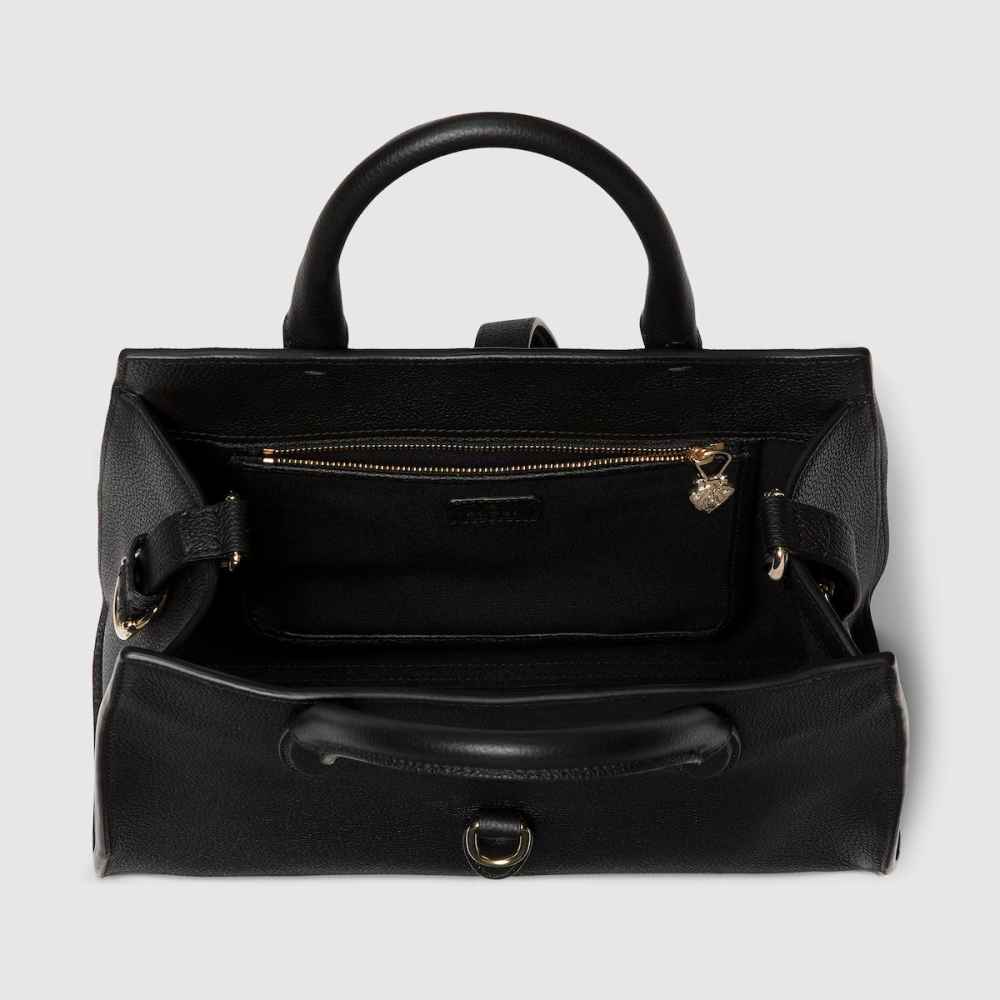 Gucci Hook Closure Black Tote Bag-3