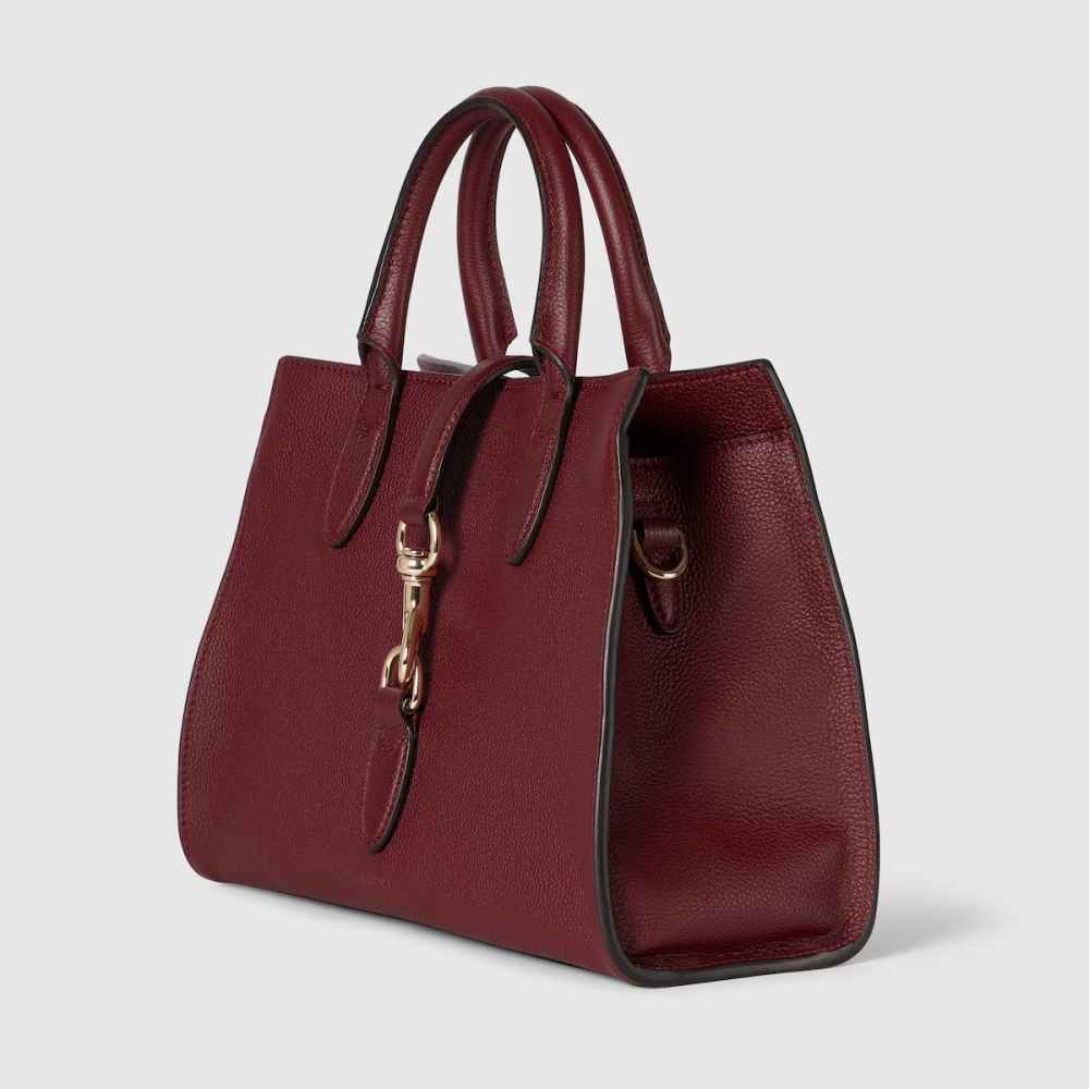 Gucci Hook Closure Wine Tote Bag-1