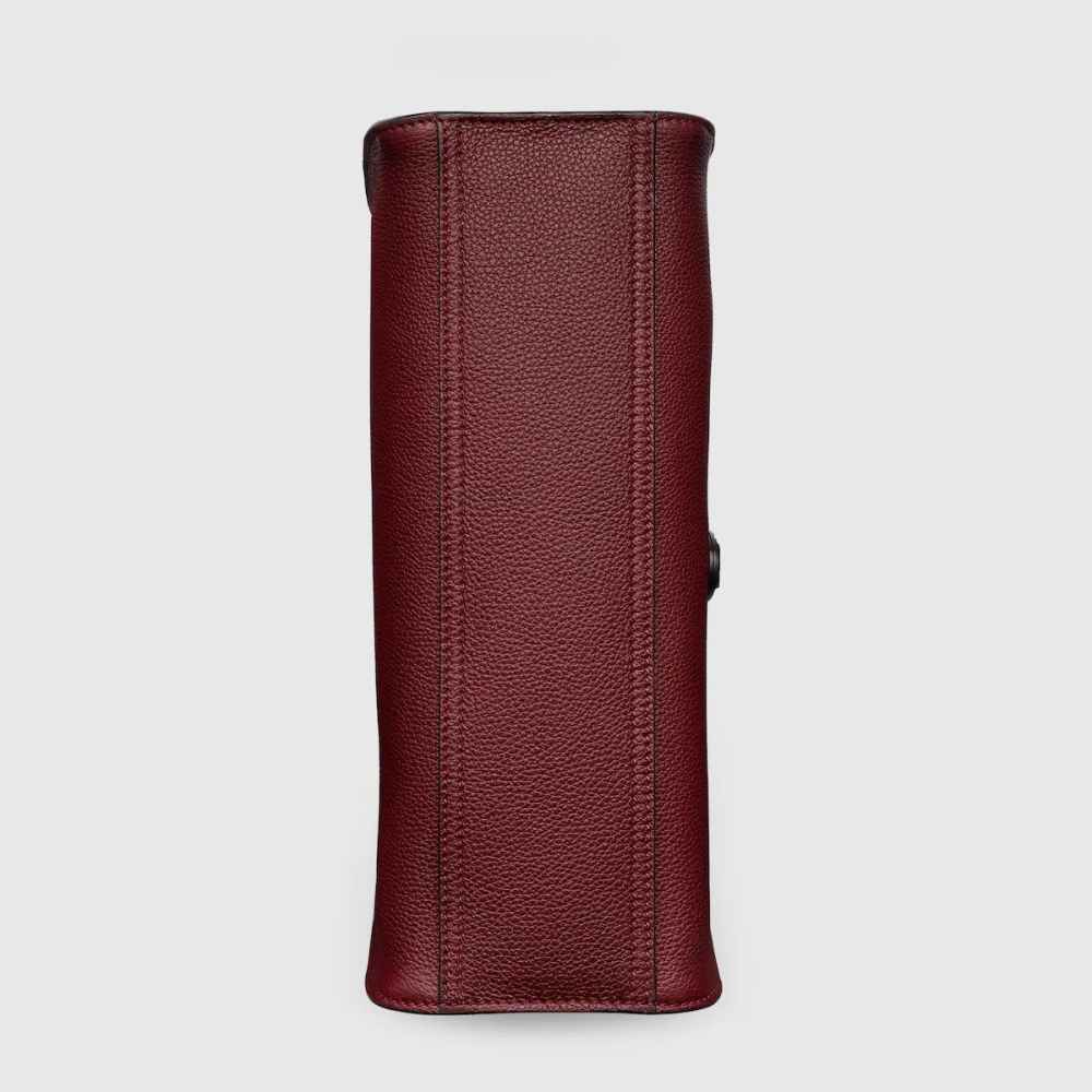 Gucci Hook Closure Wine Tote Bag-6