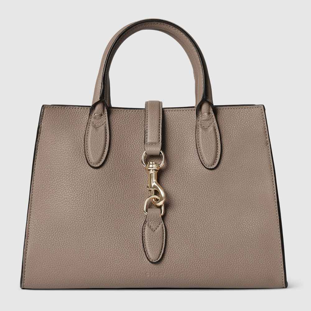 Gucci Hook Closure Beige Tote Bag-6