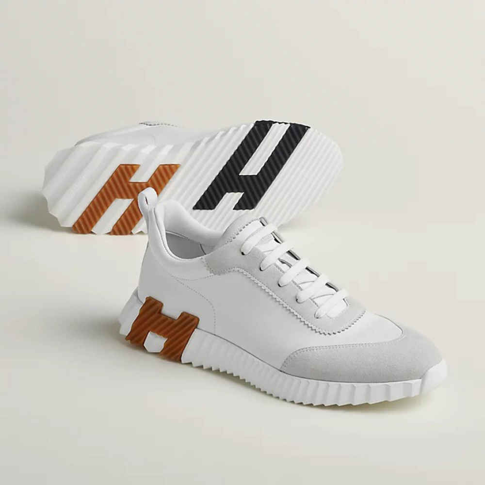 Hermes White Bouncing Premium Sneaker-thumb-3
