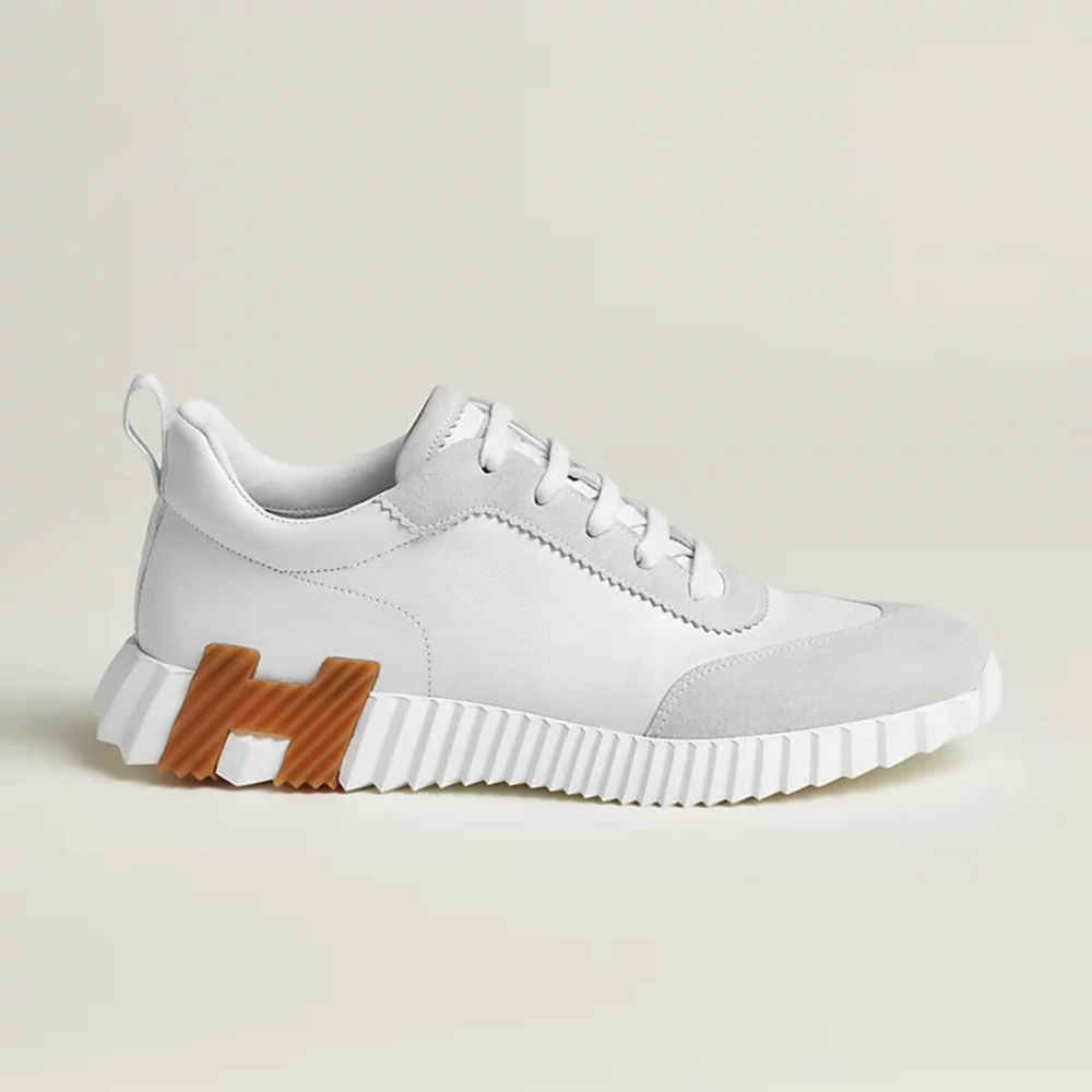 Hermes White Bouncing Premium Sneaker-thumb-0