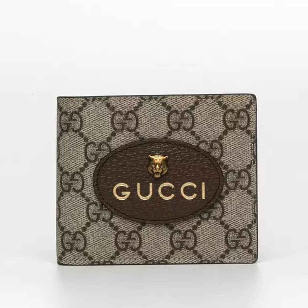 Gucci Brown Premium Compact Wallet-thumb-0