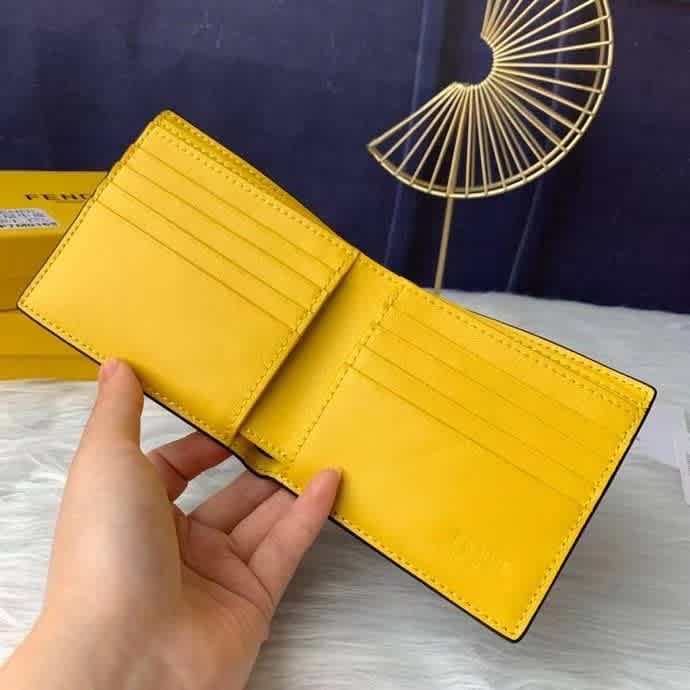 Fendi Brown Premium Compact Wallet-thumb-1