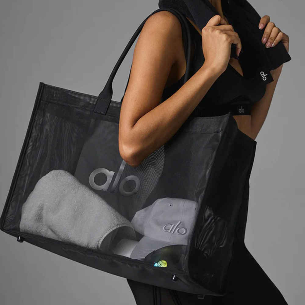 Alo Sheer Black Tote Bag-4