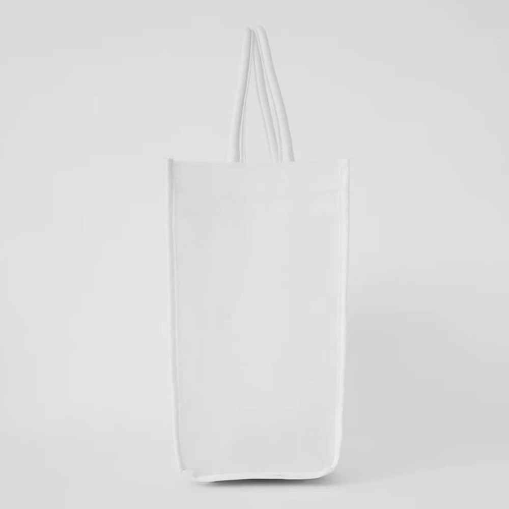 Alo Sheer White Tote Bag-1
