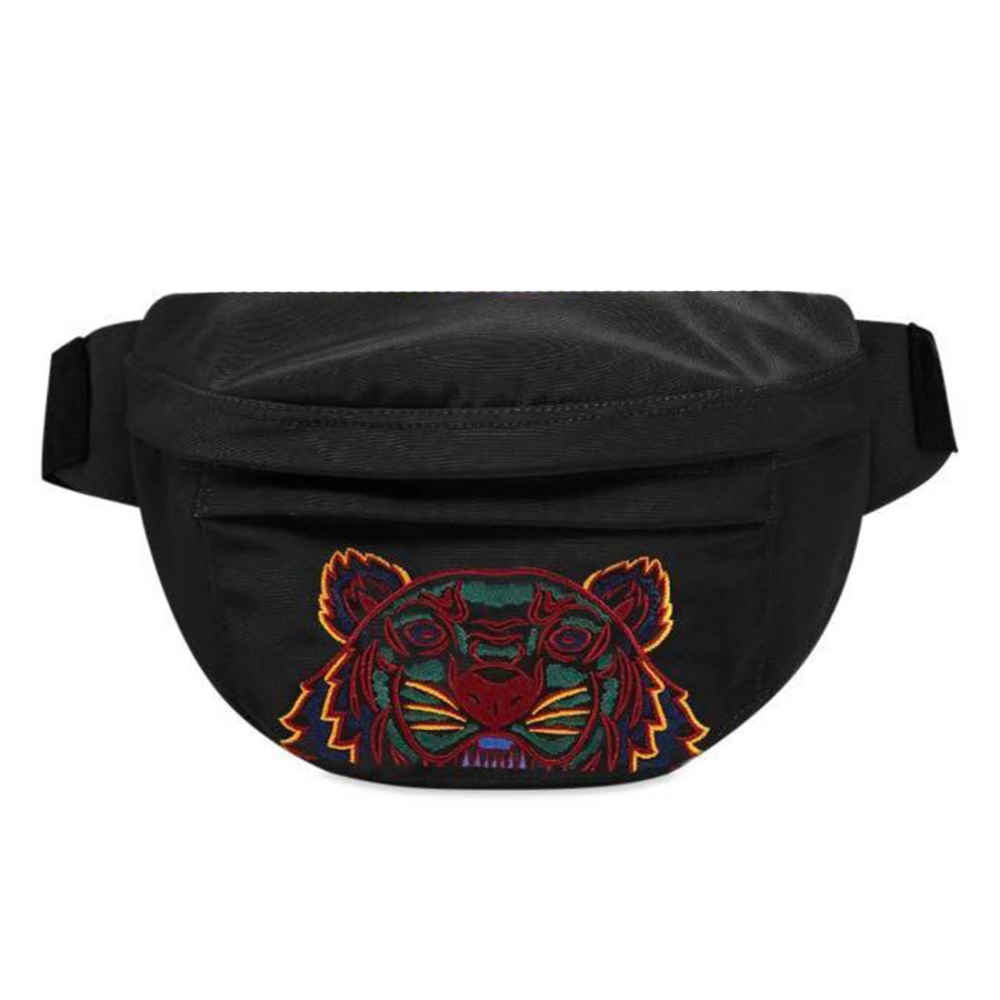 Kenzo Tiger Black & Red Belt Bag-thumb-0